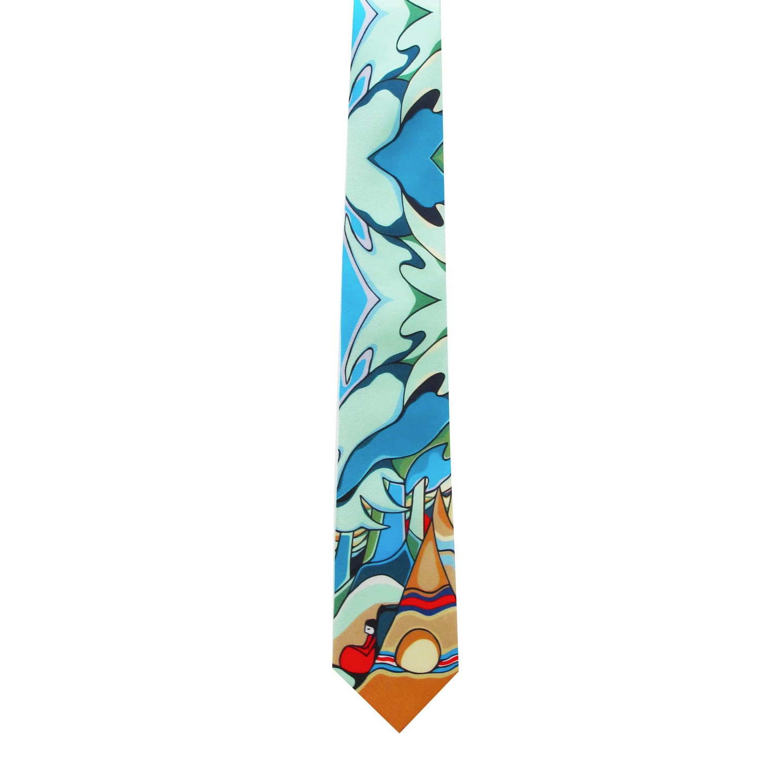 Some Watched the Sunset Silk Tie