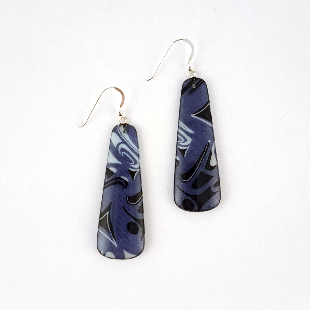 Boucles d'oreilles Drop (bleu)
