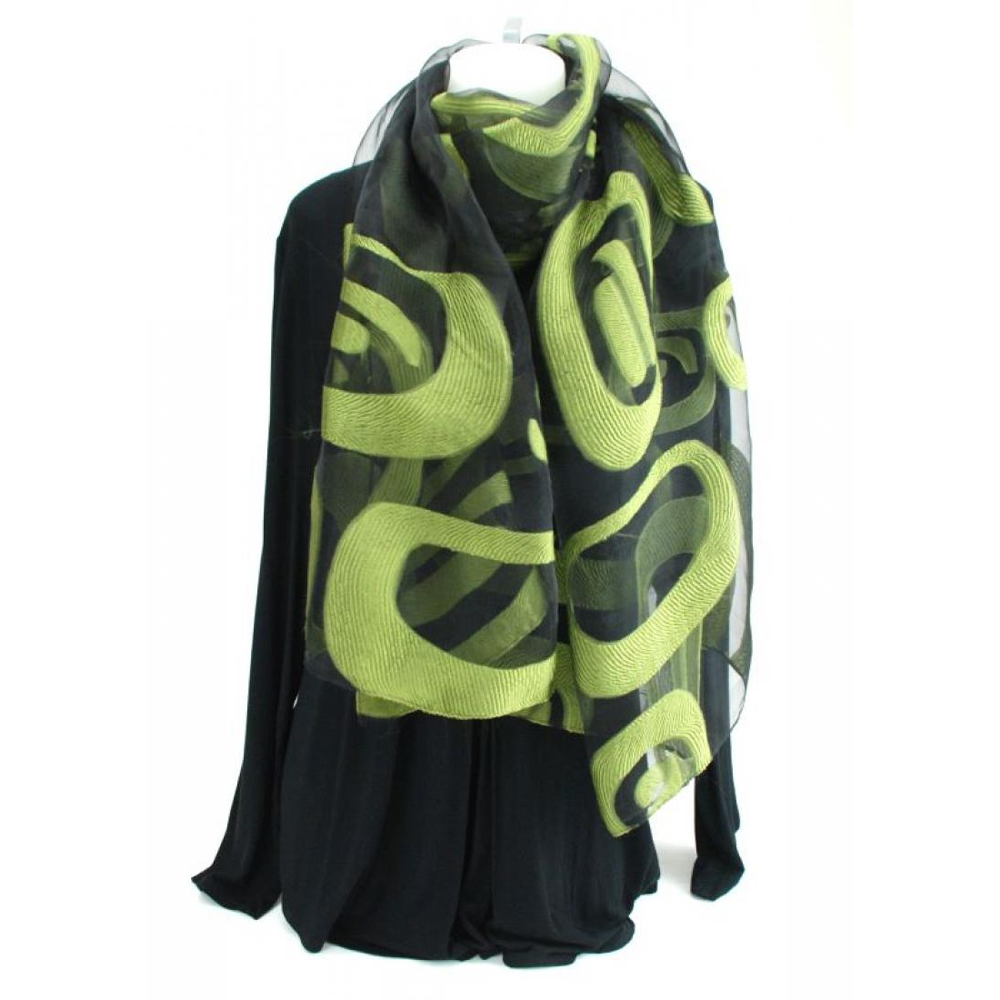 Whale Abstract Burnout Shawl