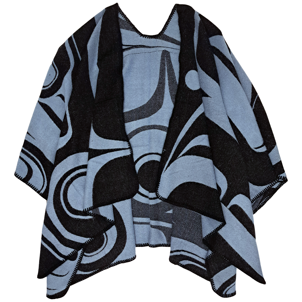 Raven Cape (Blue & Black)