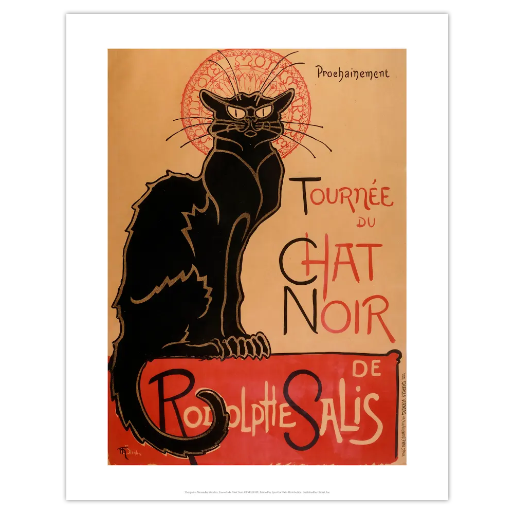 Affiche petit format La tournée du Chat Noir