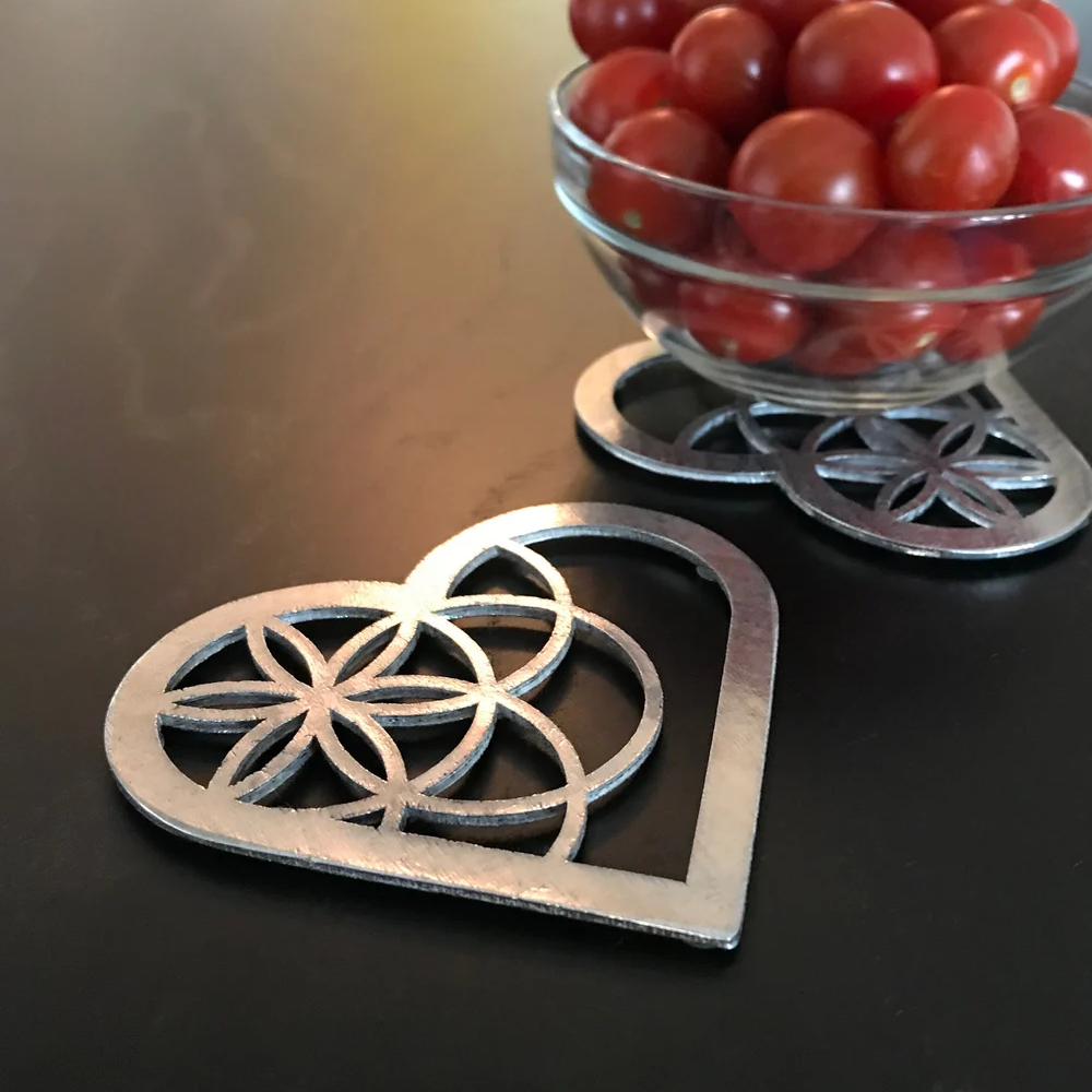 Heart Ornament & Coaster