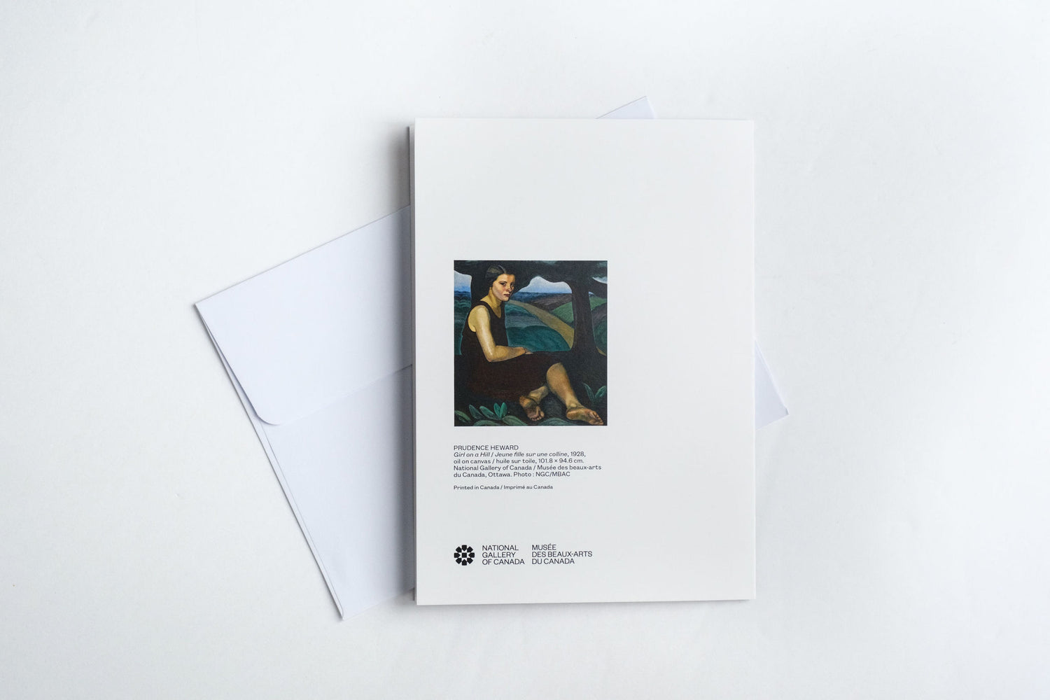 Carte double Femme sur une colline