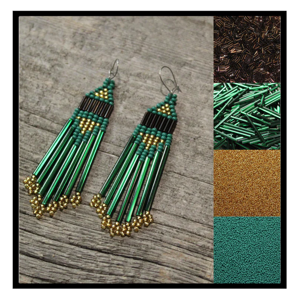 Beading Kit (Dark Green & Gold)