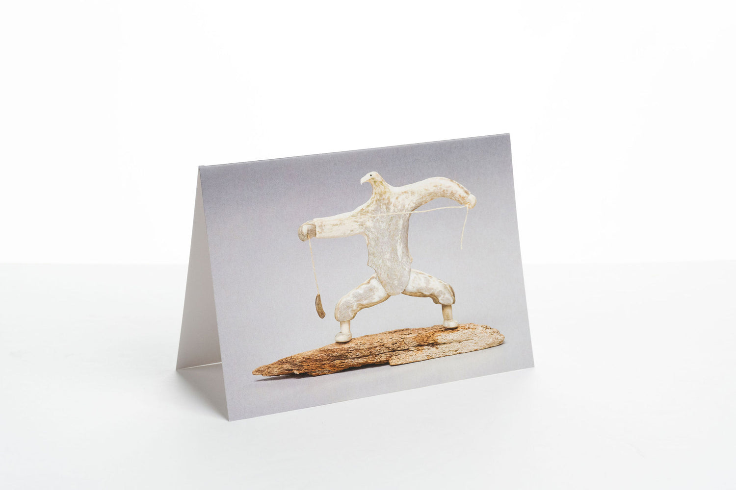 Carte double Oiseau-chaman avec bola
