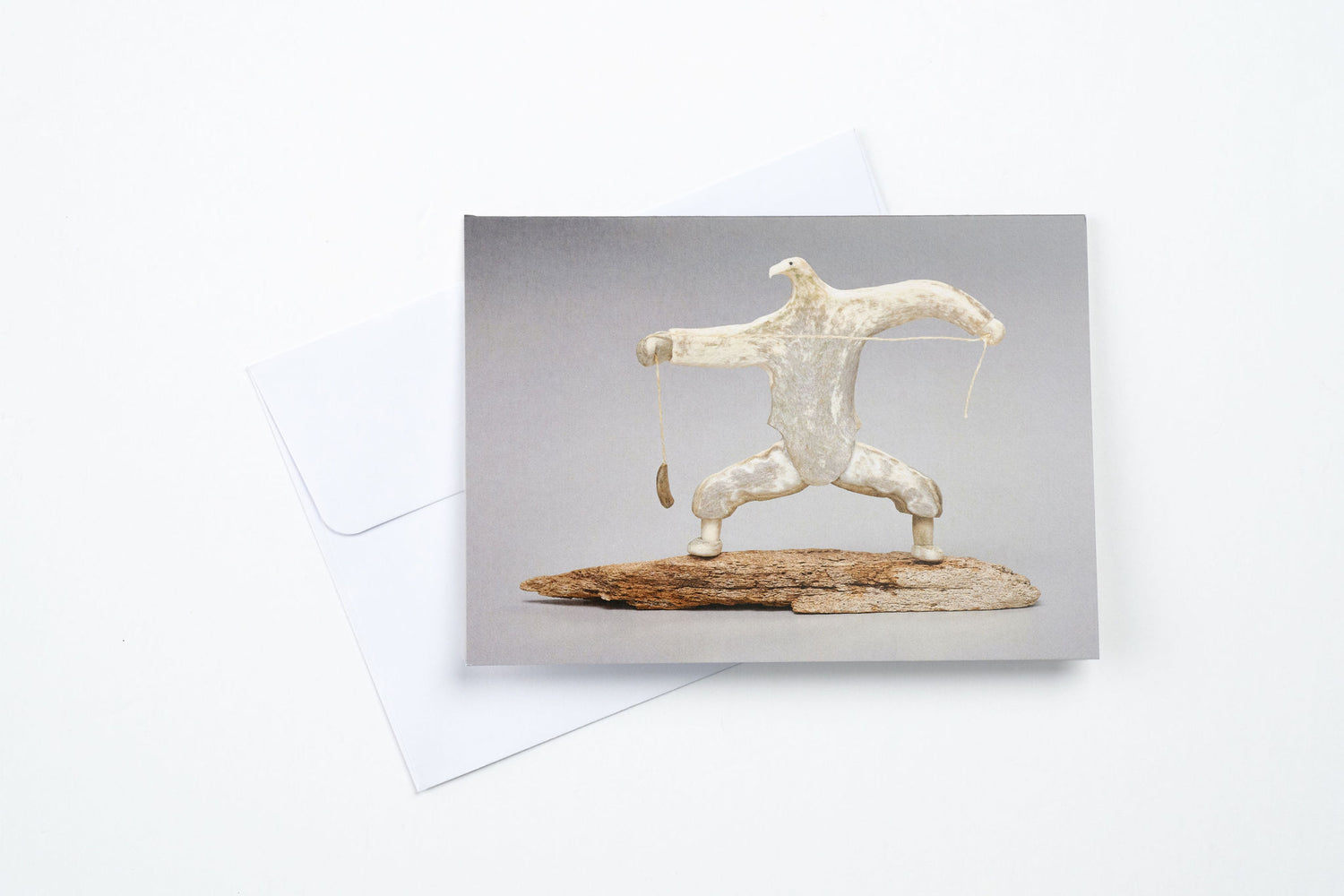 Carte double Oiseau-chaman avec bola