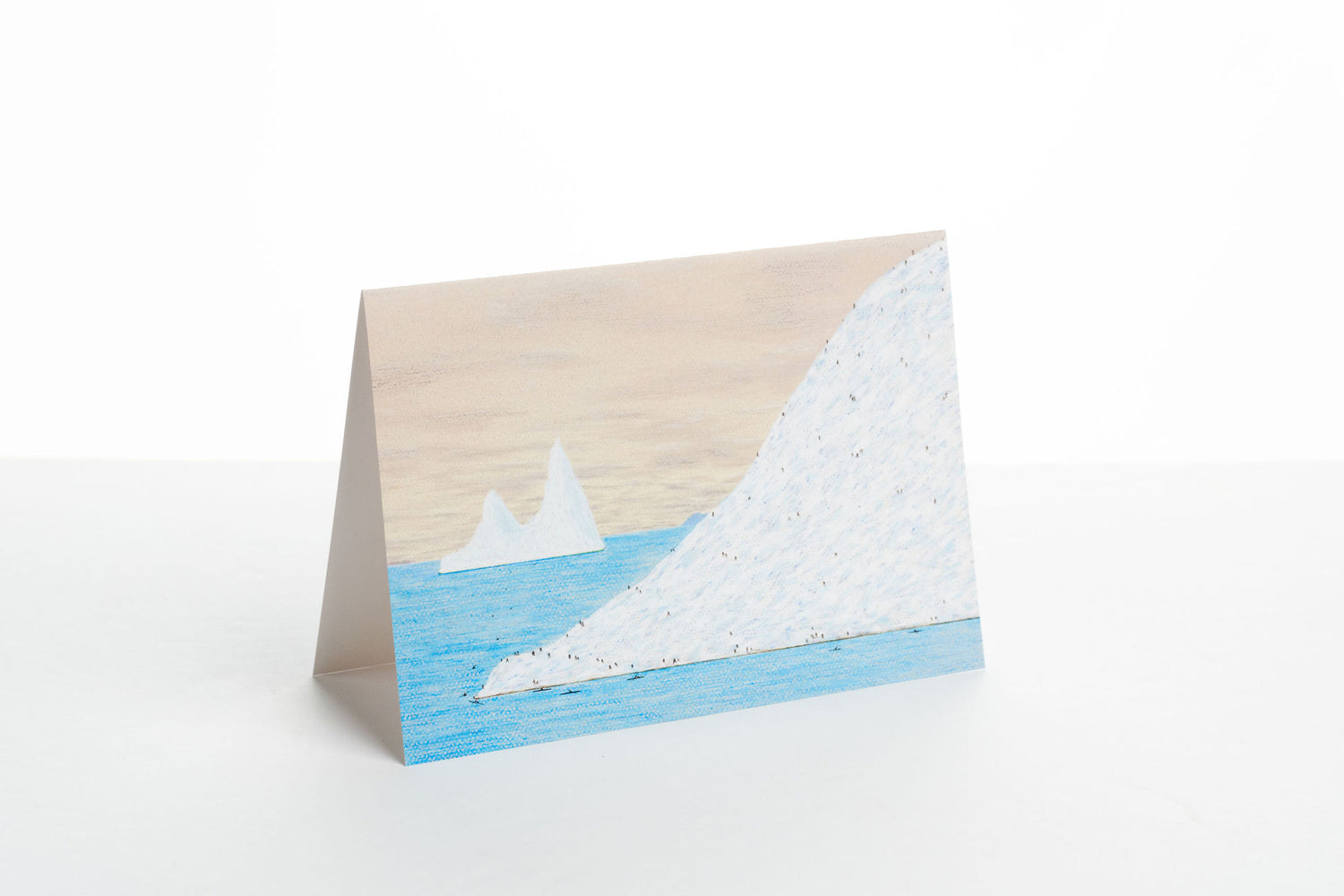 Carte double Sans titre (Personnages sur un iceberg)