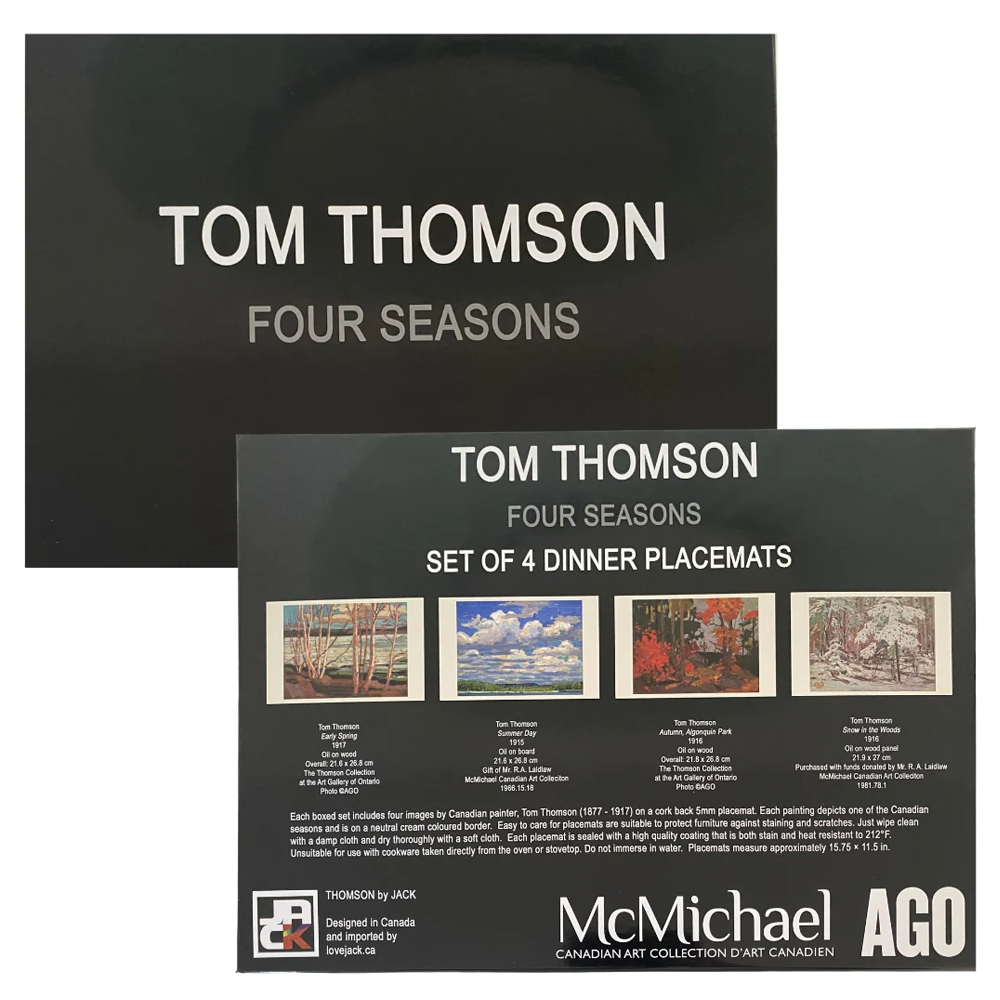 Ensemble de 4 napperons Tom Thomson