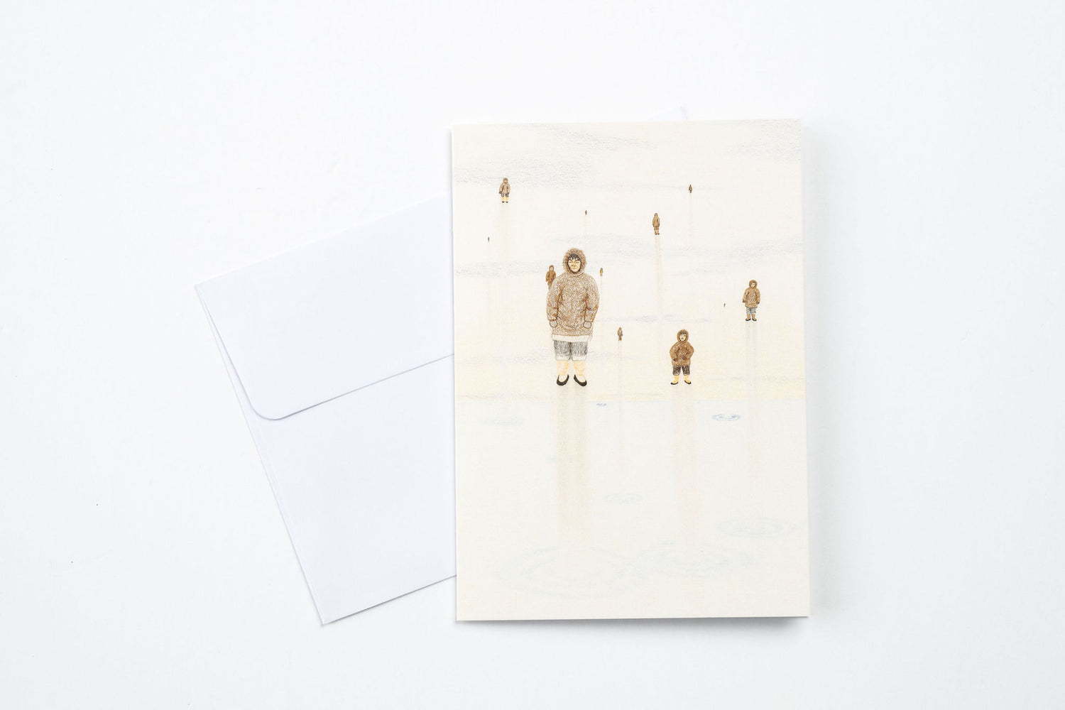 Carte double Sans titre (Hommes qui jaillissent de la glace)