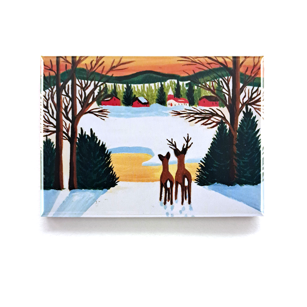 Aimant Deer in Winter