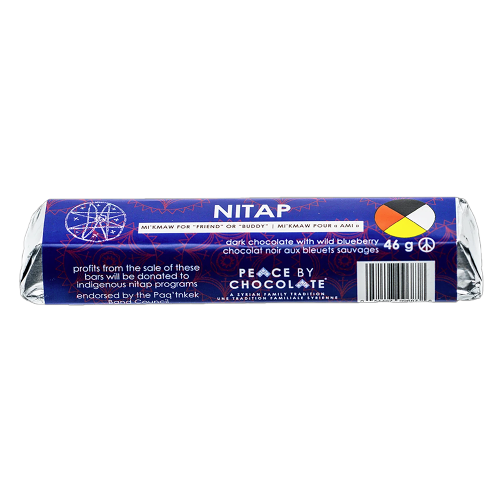 Tablette de chocolat noir aux bleuets Nitap