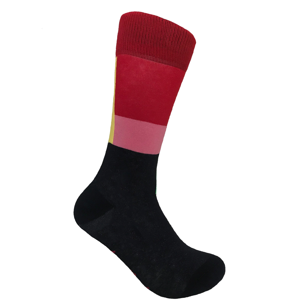 Pink with Border Socks (Men's)
