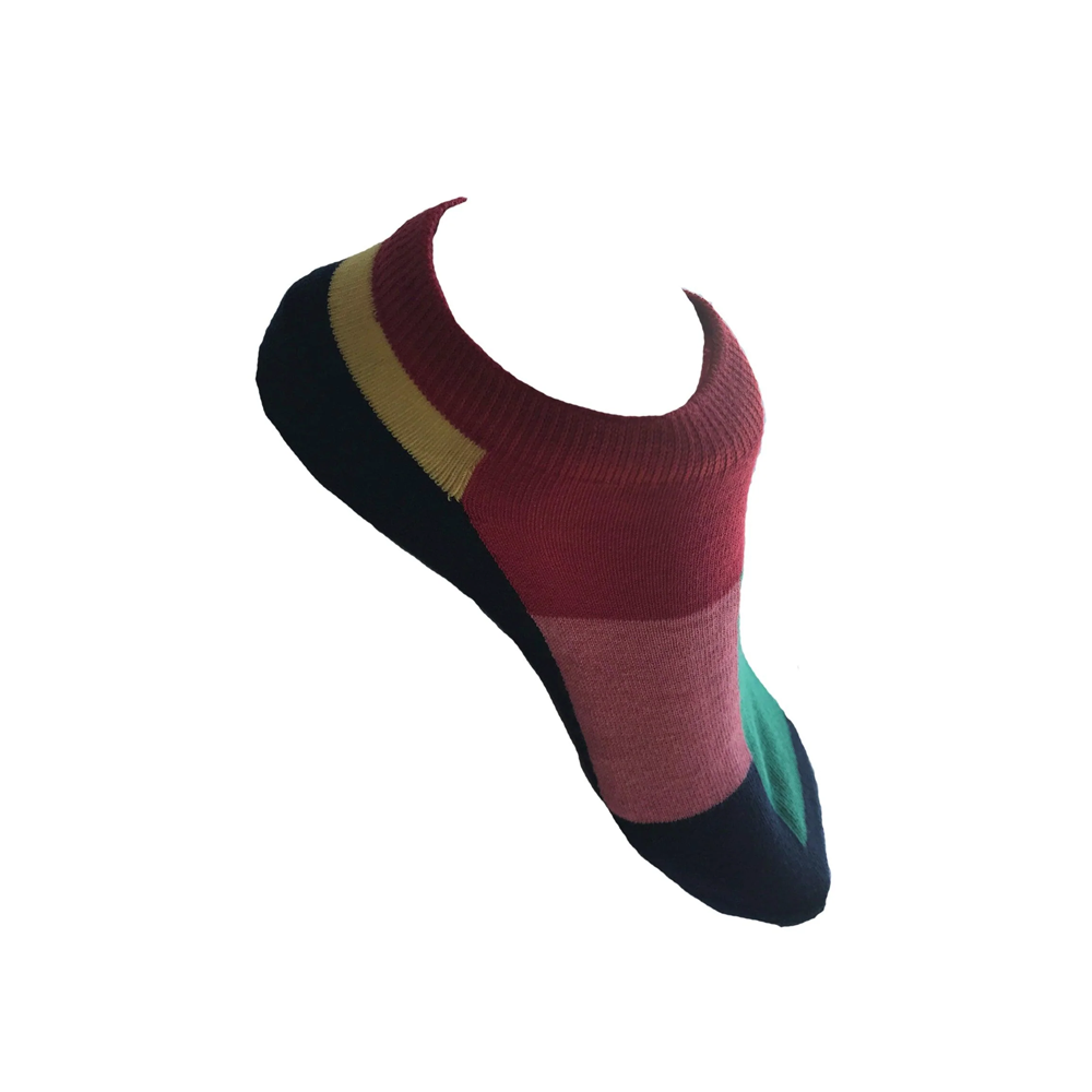 Pink with Border Socks (Women's)
