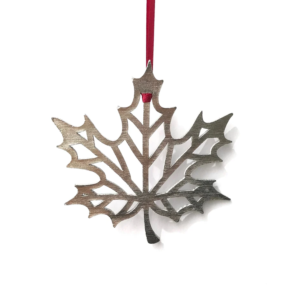 Maple Leaf Ornament & Coaster