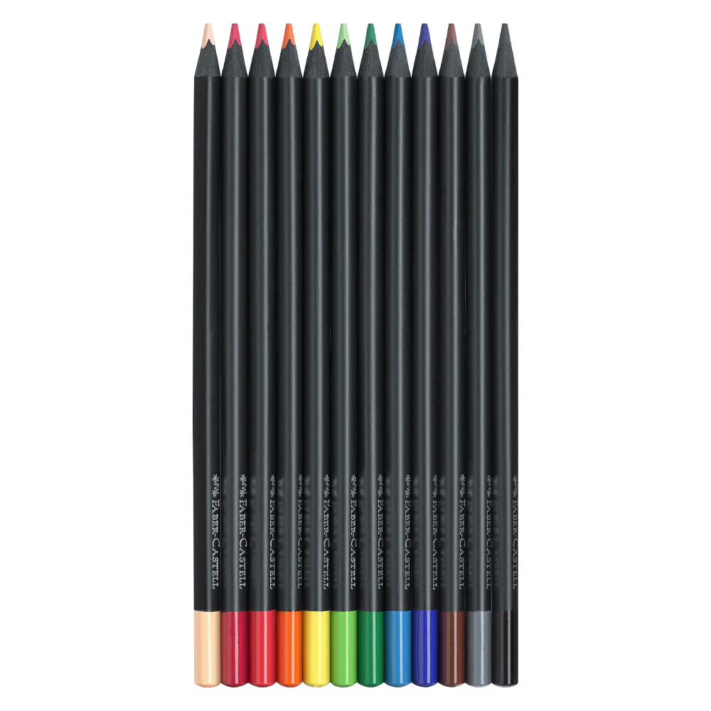 Crayons de couleur Black Edition (ensemble de 12)