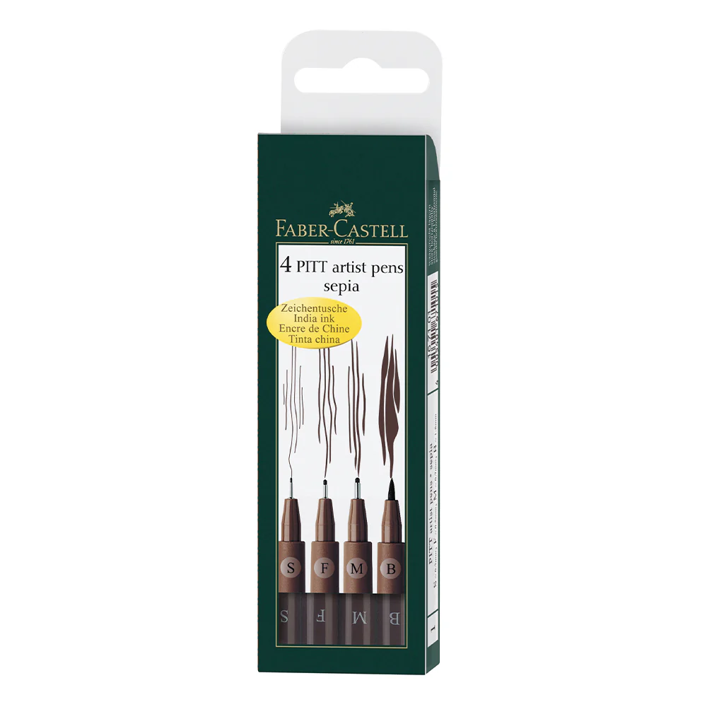 Stylos d’artiste Pitt (sépia)