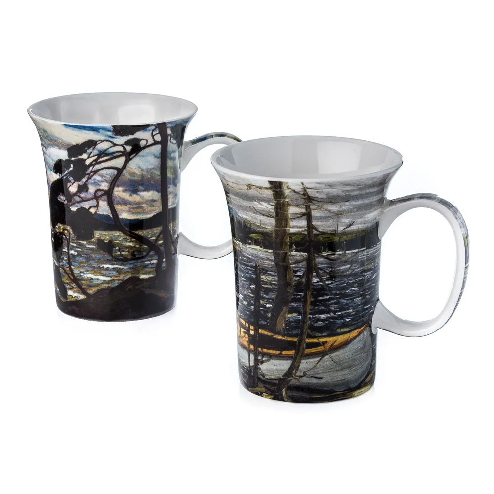 The Canoe, The West Wind Set of 2 Mugs