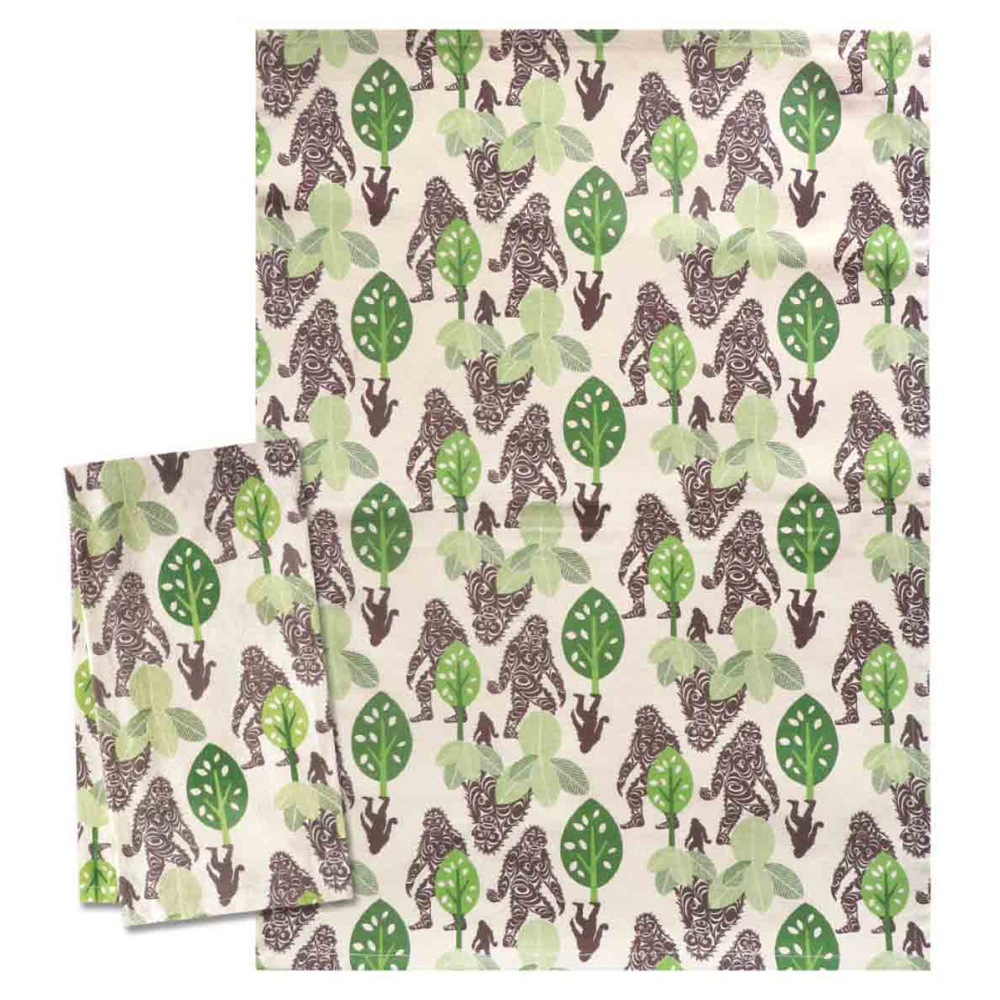 Sasquatch Tea Towel