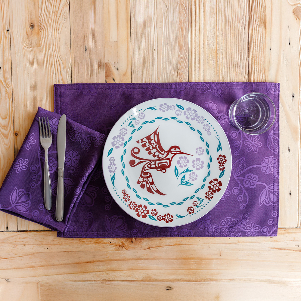 Hummingbird Set of 2 Dinner Plates