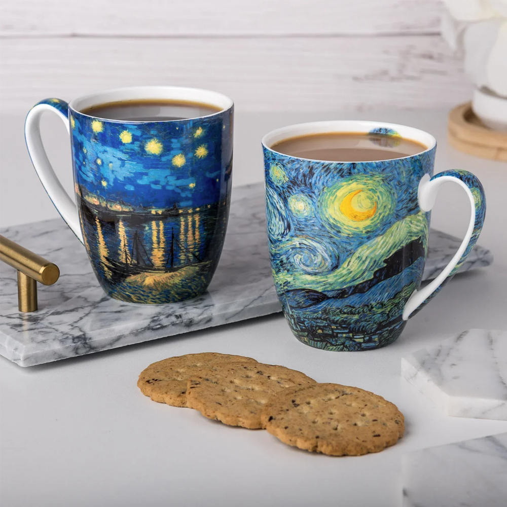 The Starry Night Set of 2 Mugs