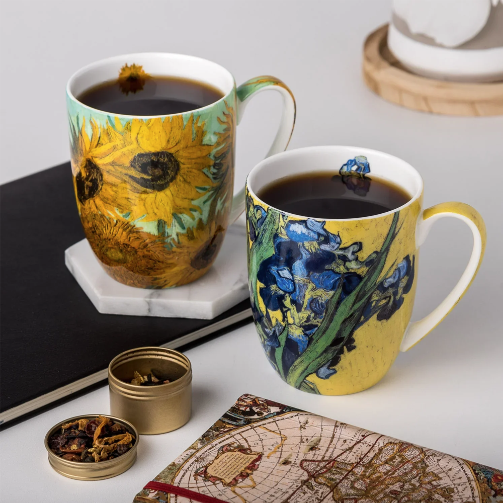 Van Gogh's Flowers Set of 2 Mugs