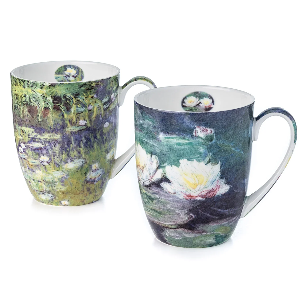 Monet's Water Lilies Set of 2 Mugs