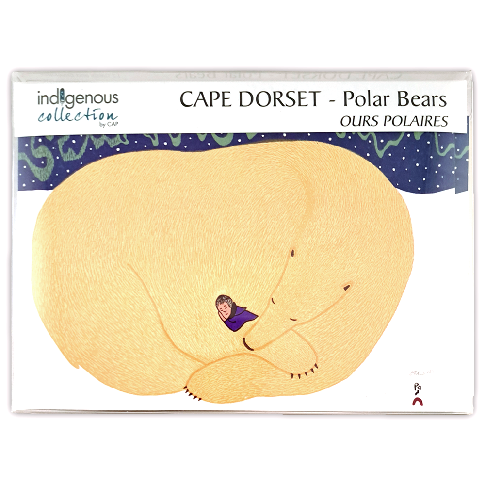 Boîte de cartes doubles Cape Dorset: ours polaires