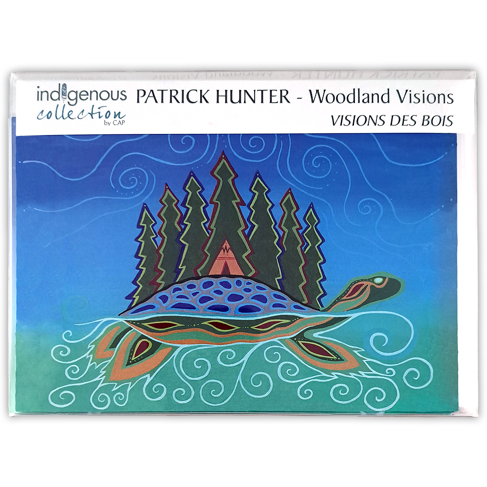 Boîte de cartes doubles Visions des bois