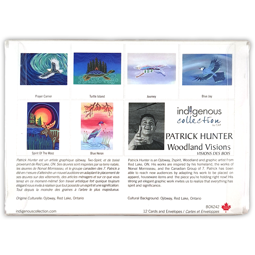 Boîte de cartes doubles Visions des bois