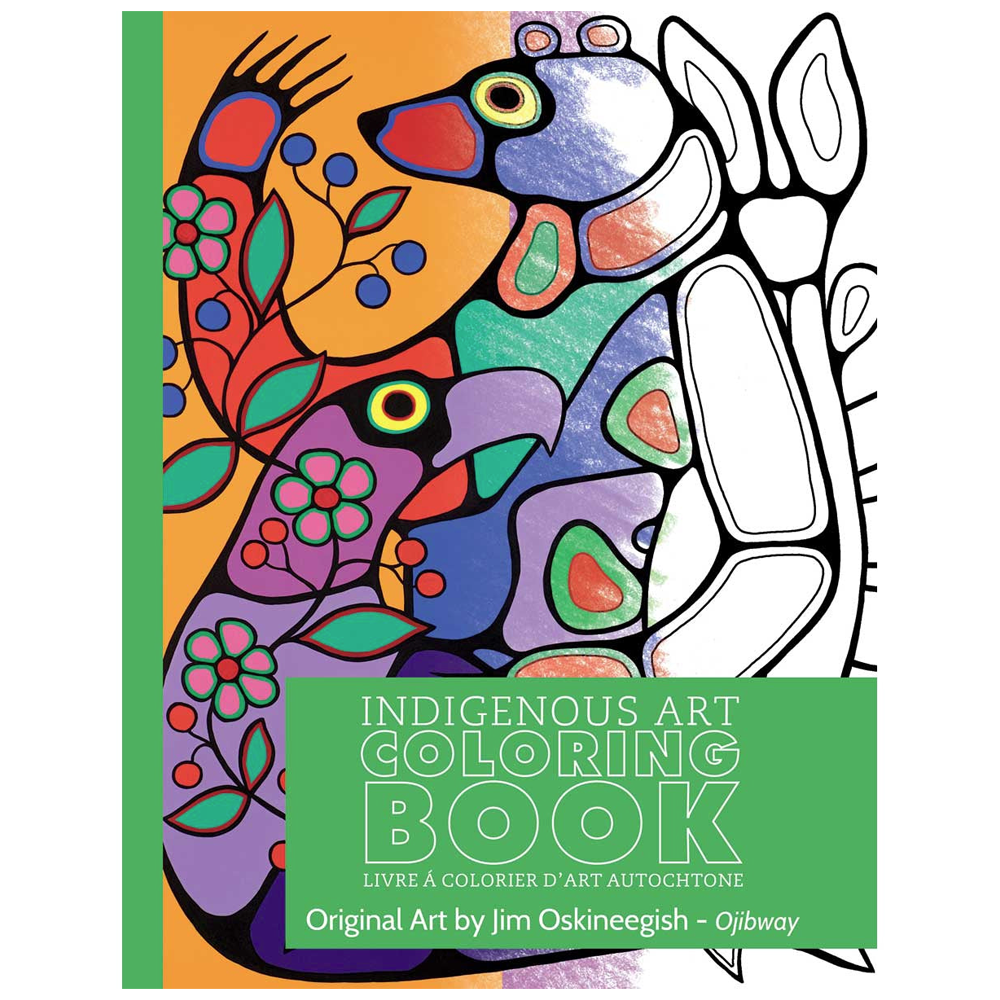 Jim Oskineegish Indigenous Art Colouring Book