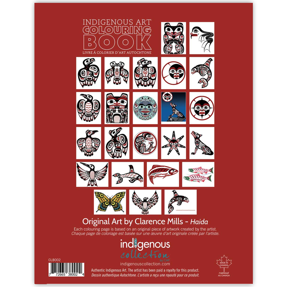 Clarence Mills Indigenous Art Colouring Book