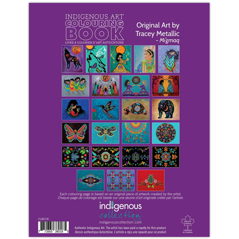 Tracey Metallic Indigenous Art Colouring Book