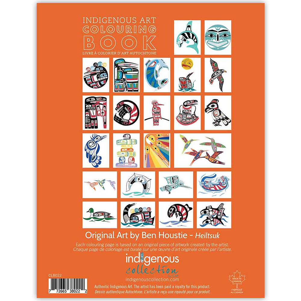 Livre à colorier d'art autochtone Ben Houstie
