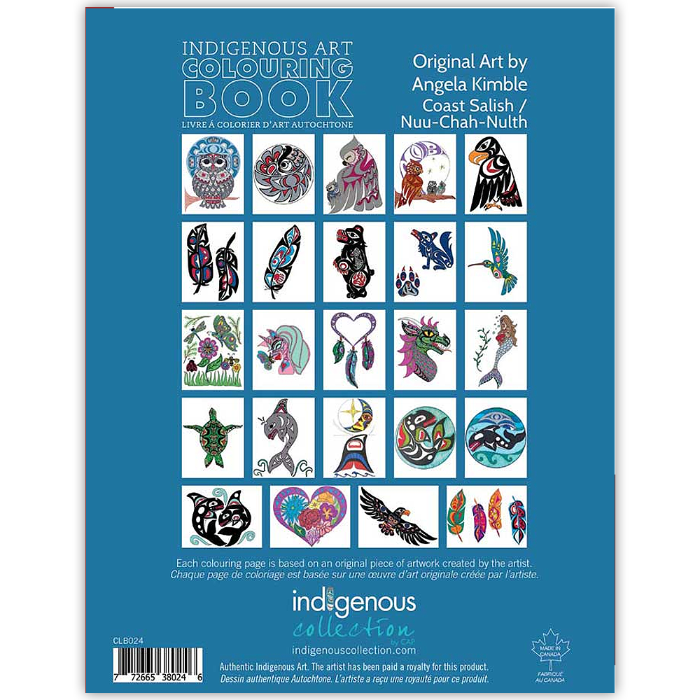 Angela Kimble Indigenous Art Colouring Book