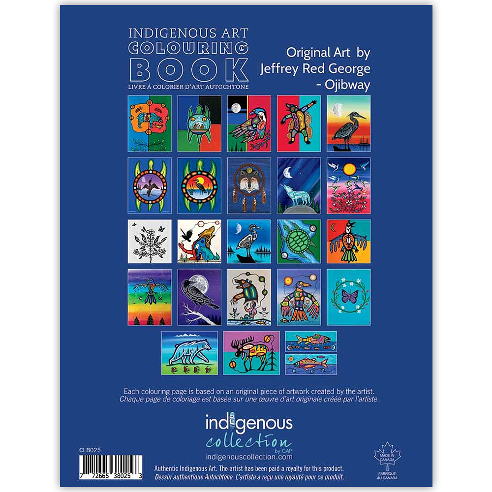 Jeffrey Red George Indigenous Art Colouring Book