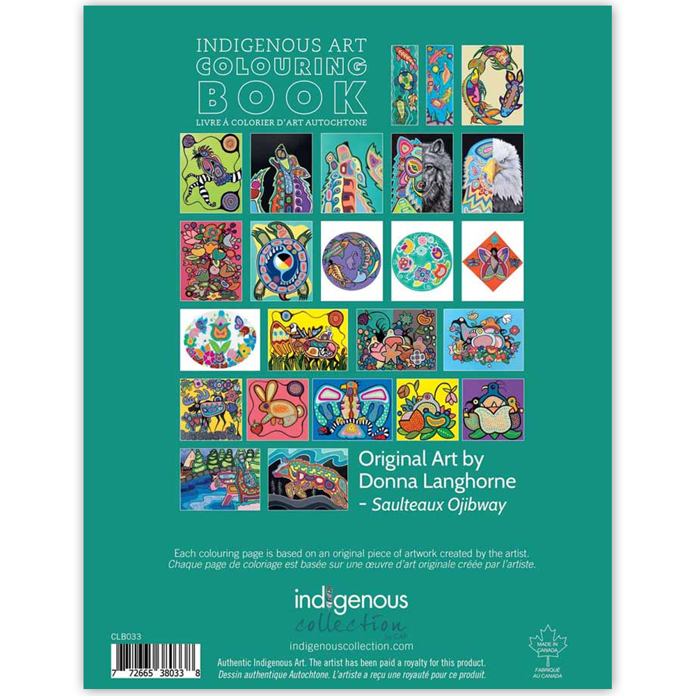 Donna "The Strange" Langhorne Indigenous Art Colouring Book