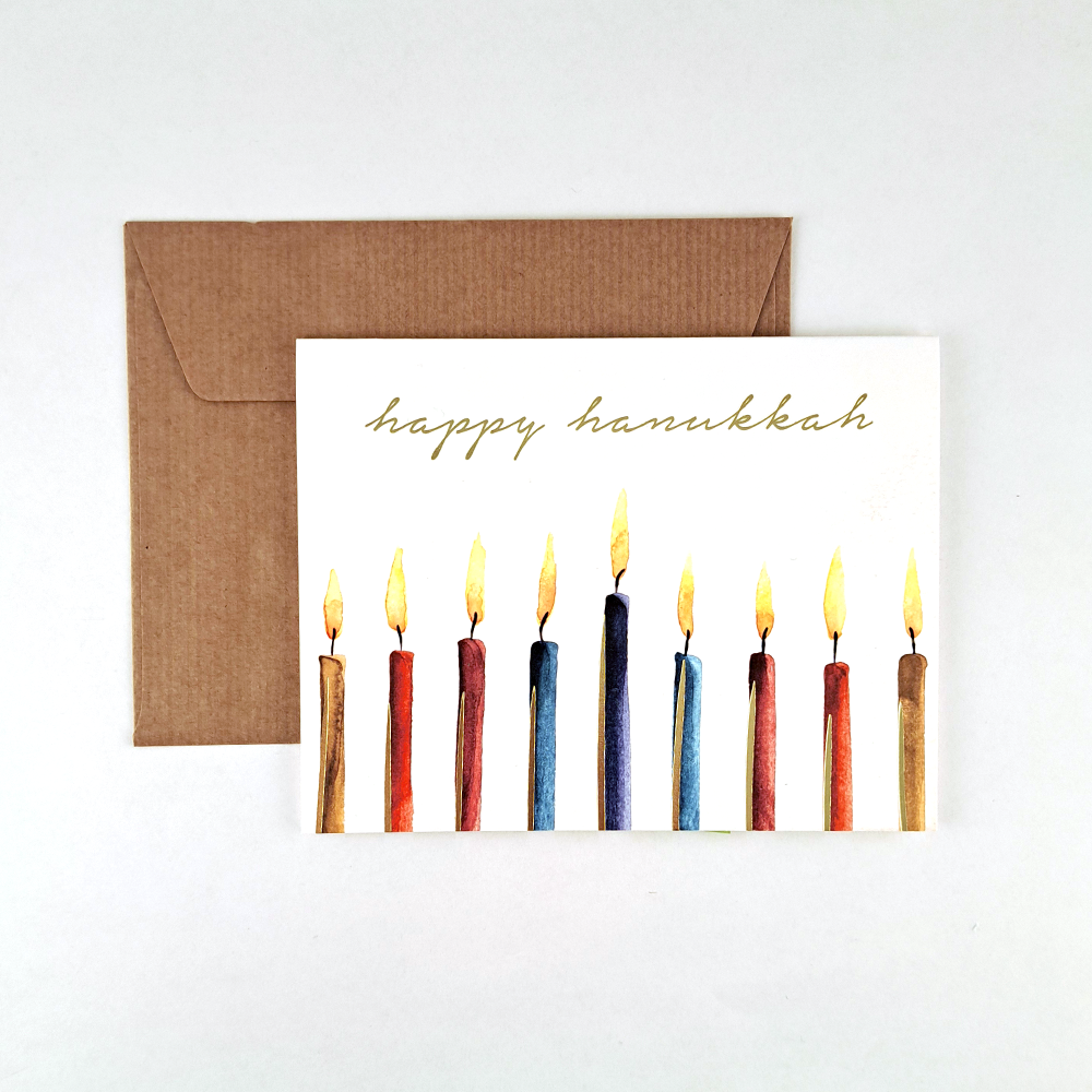 Carte double Happy Hanukkah