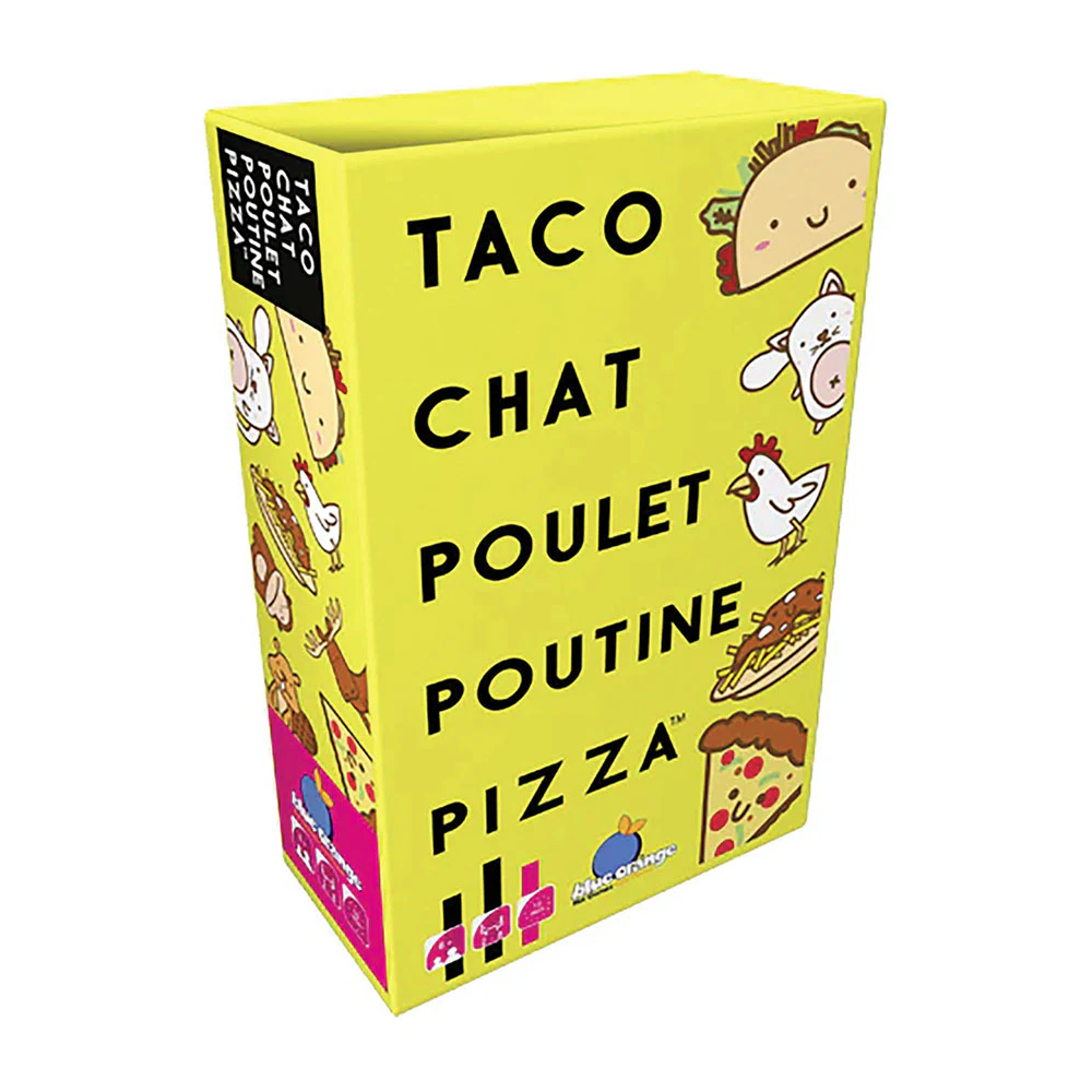 Taco Chat Poulet Poutine Pizza Card Game (French)