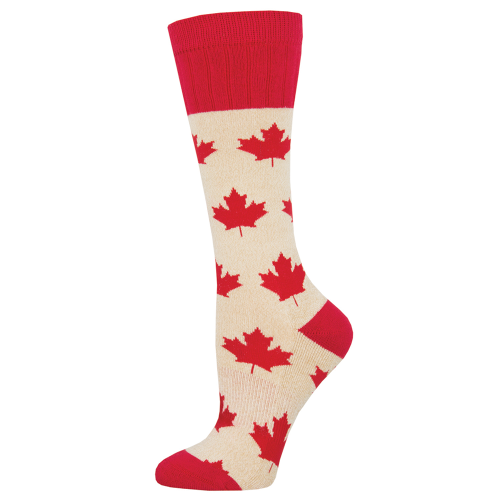 Maple Leaf Socks (Beige)