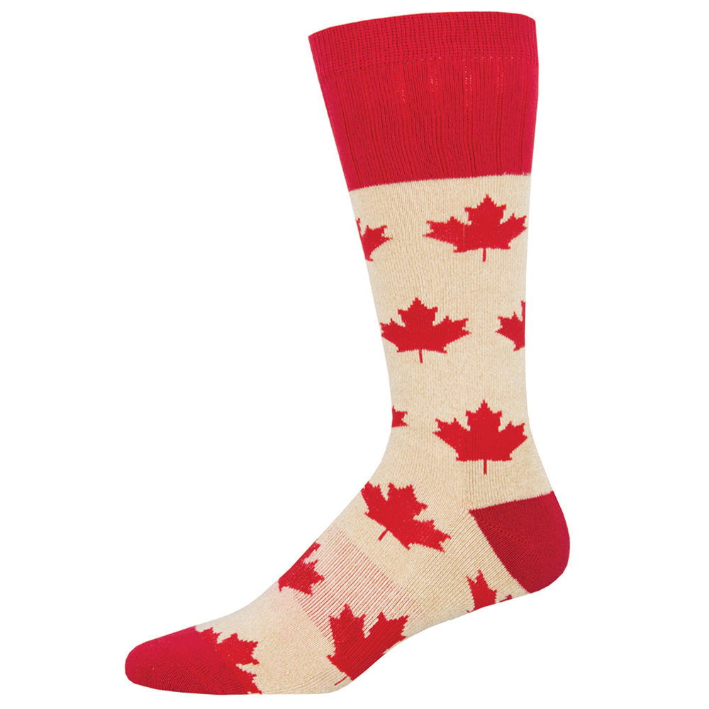 Maple Leaf Socks (Beige)
