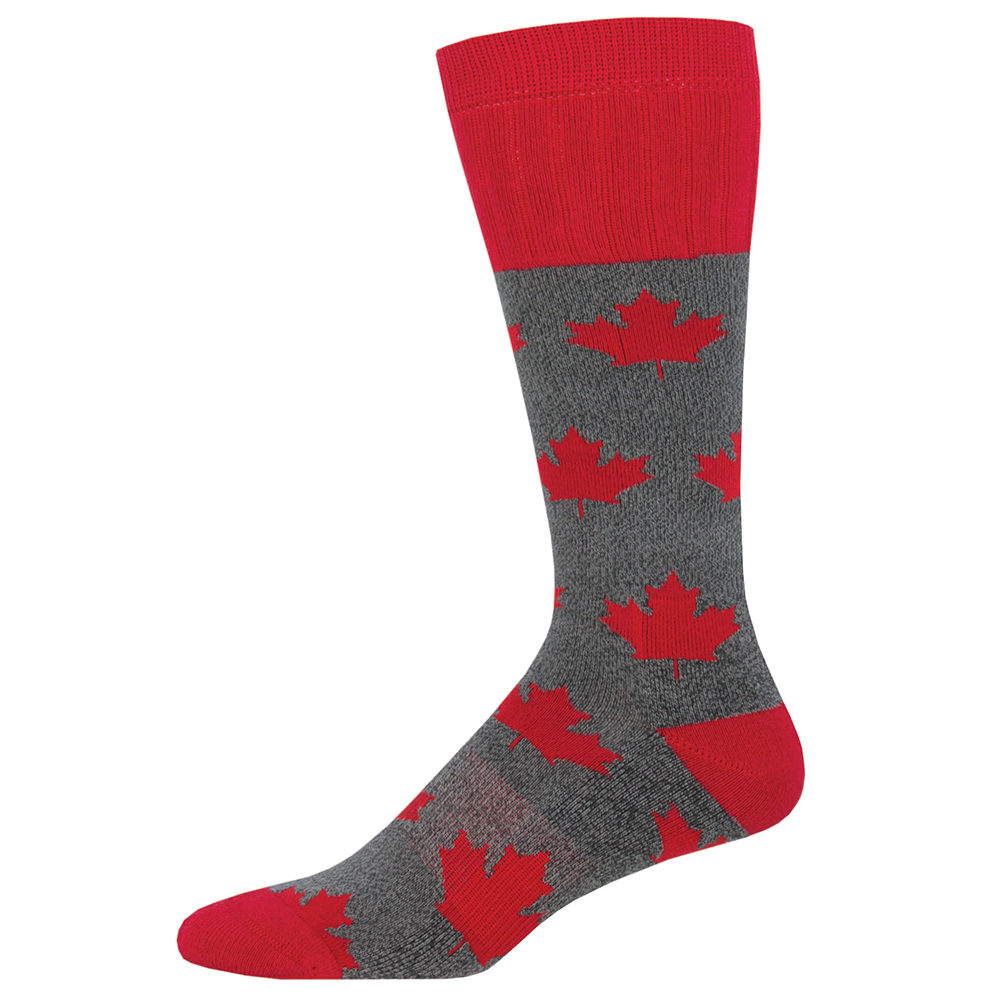 Maple Leaf Socks (Grey)