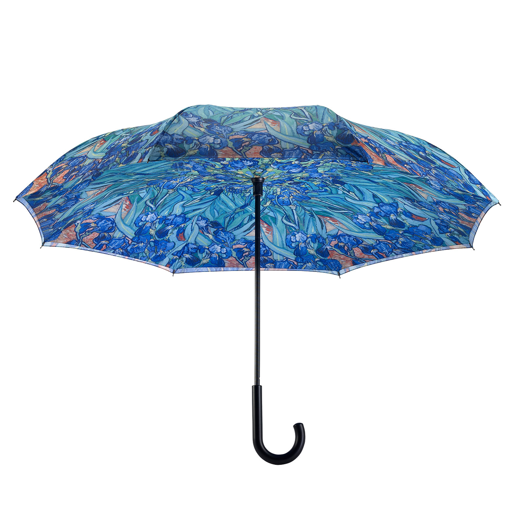 Irises Reverse Close Umbrella