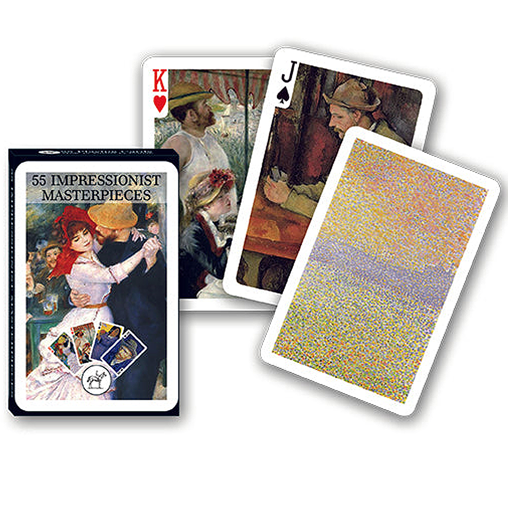 Cartes à jouer 55 chefs-d'œuvre des impressionnistes