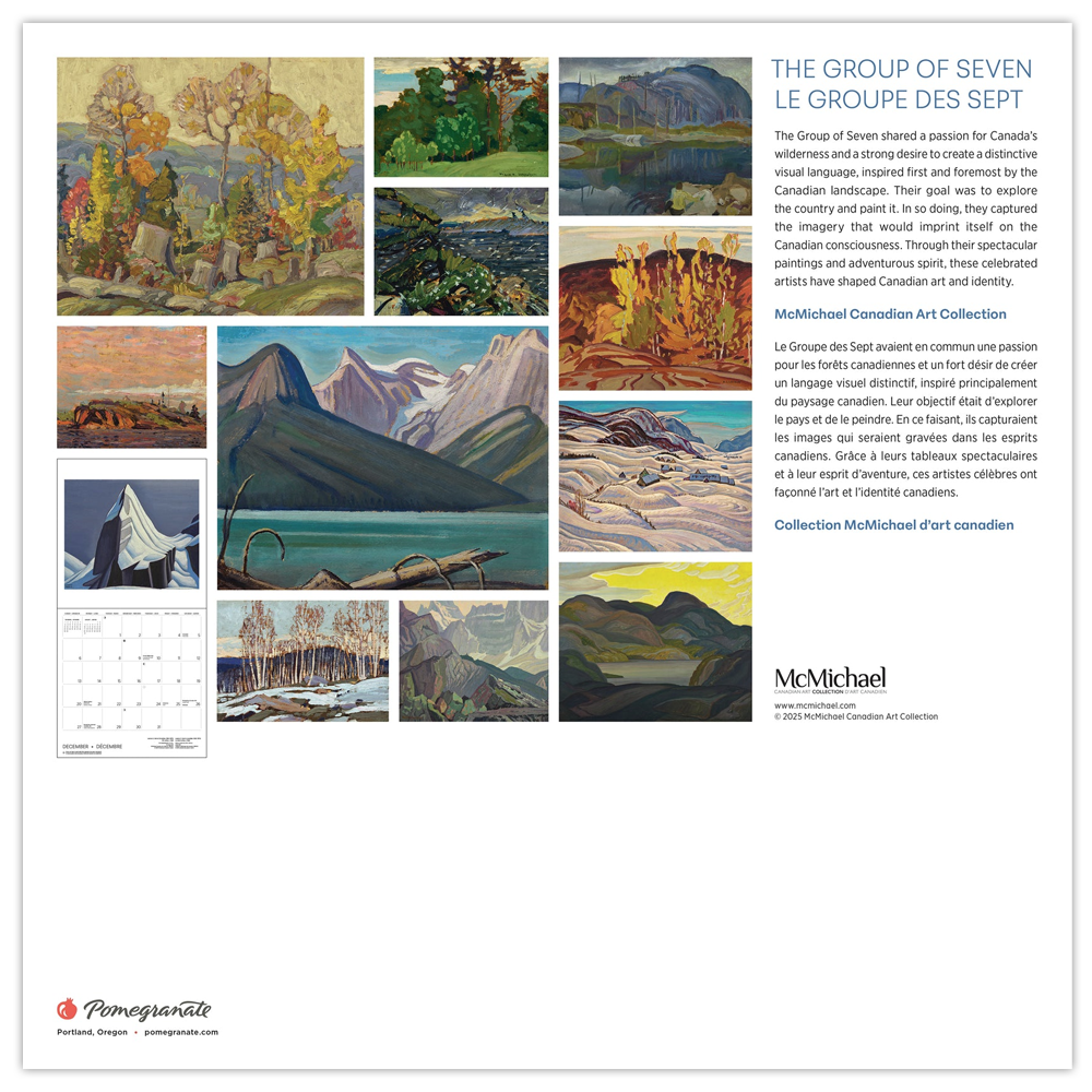 Calendrier mural 2026 Le groupe des sept