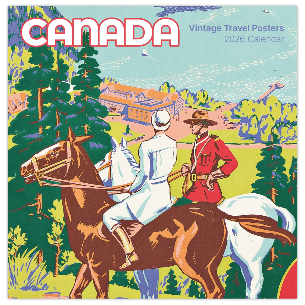 Calendrier mural 2026 Canadian Travel Posters