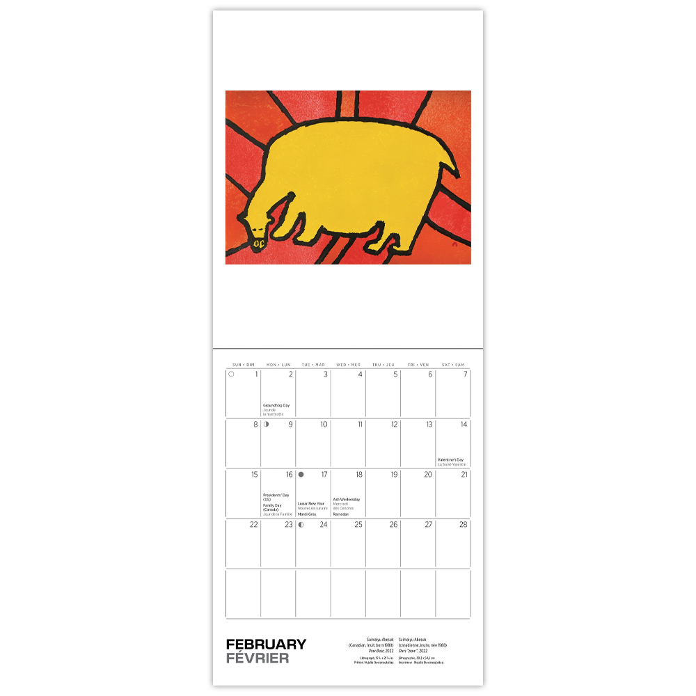 Inuit Art: Kinngait 2026 Mini Calendar