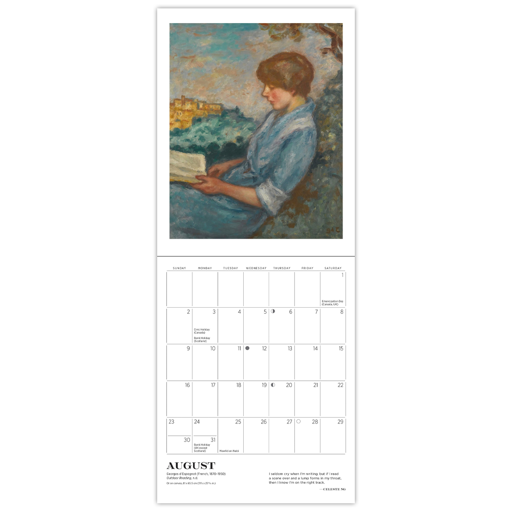Petit calendrier 2026 The Reading Woman