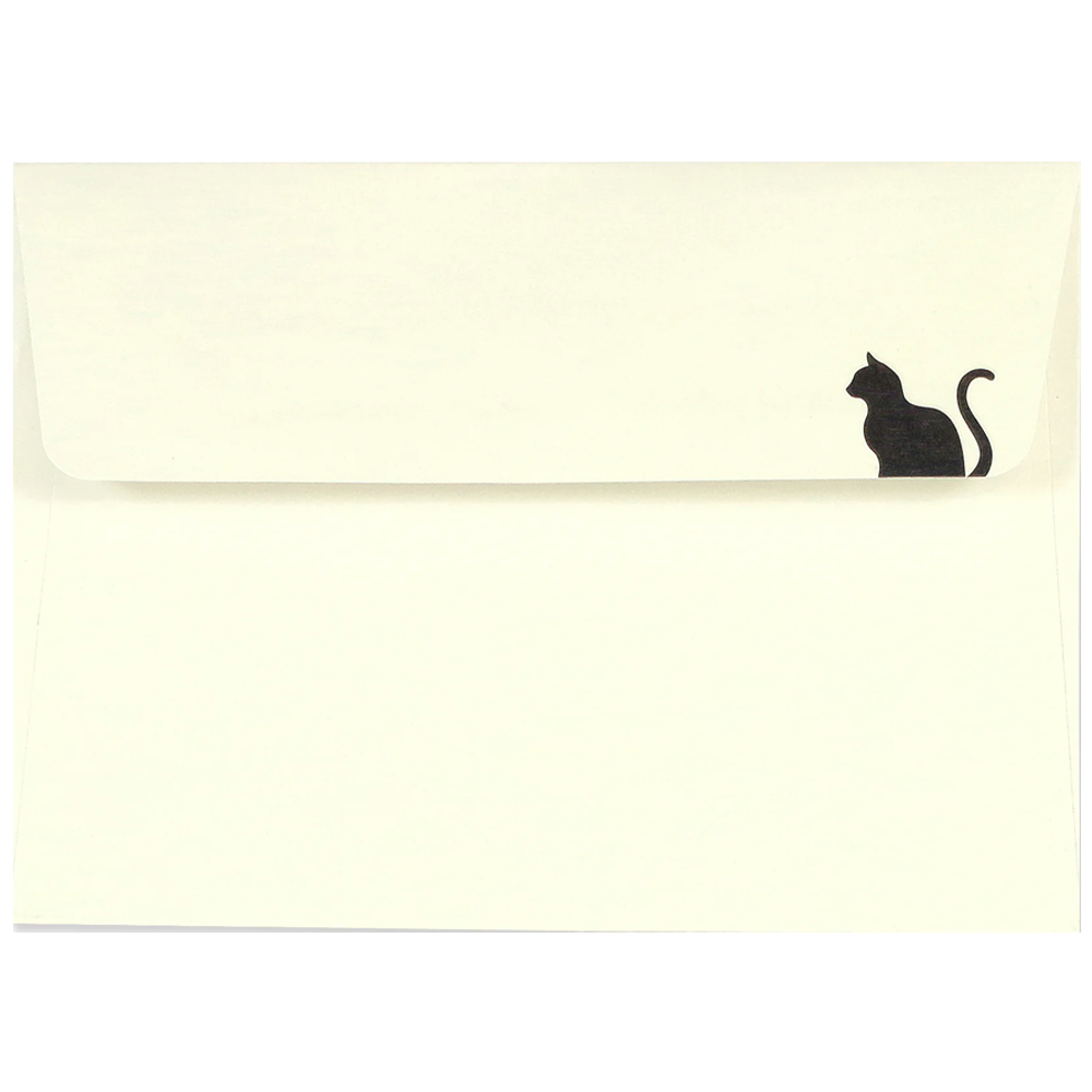 Boîte de cartes doubles Chat noir