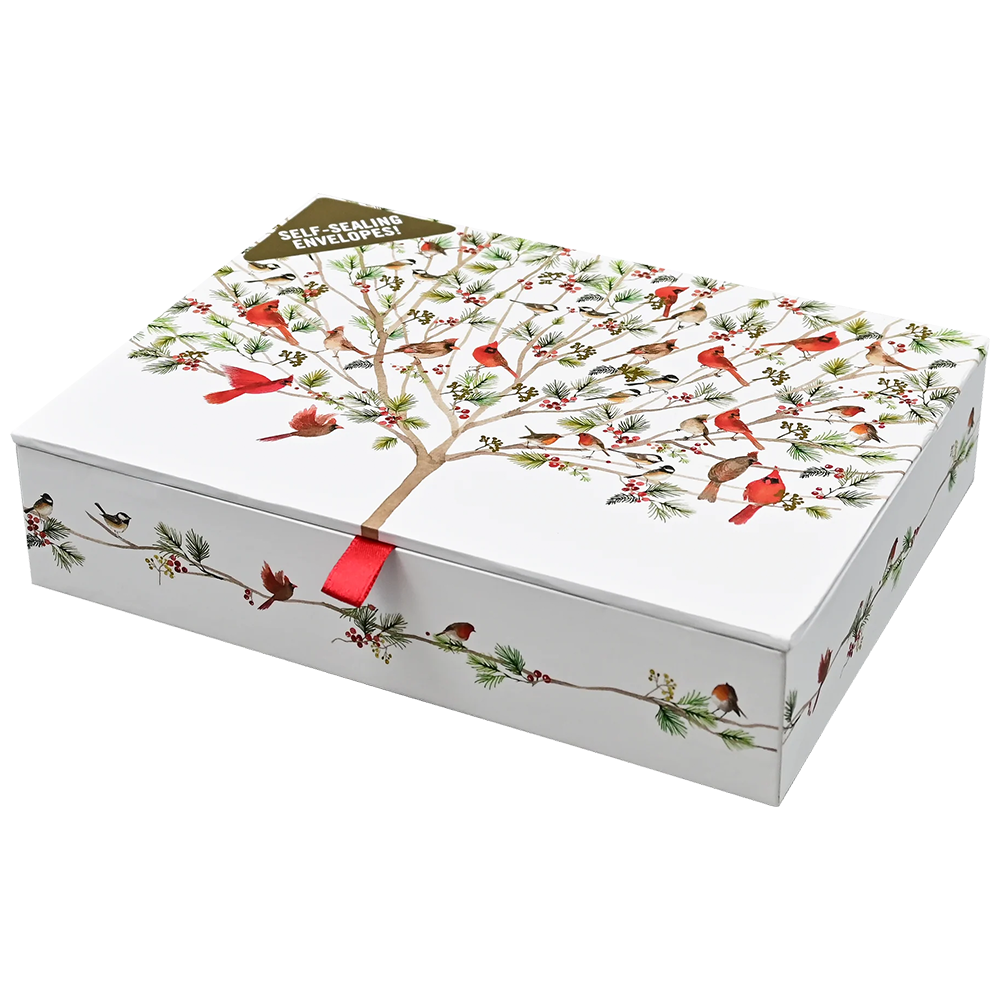 A Merry Perch Holiday Boxed Notecards