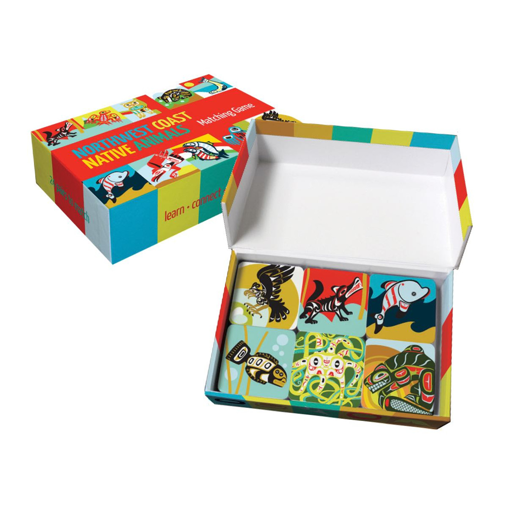 Northwest Coast Native Animals Matching Game